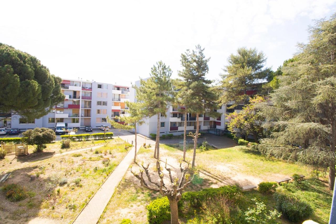 005- Appartement 6 Chambres, Tramway, Parking,Clim Montpellier Exterior foto
